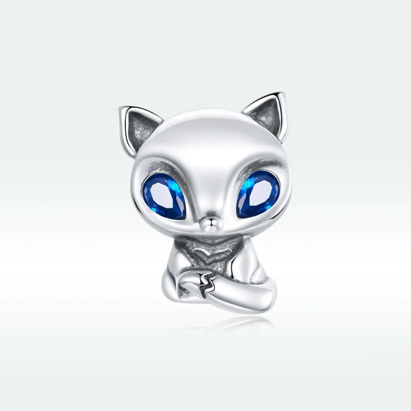 (imagine pentru) Pandora Style Charm de Argint cu o Vulpioară Veselă - SCC1808 - Vizualizare 5