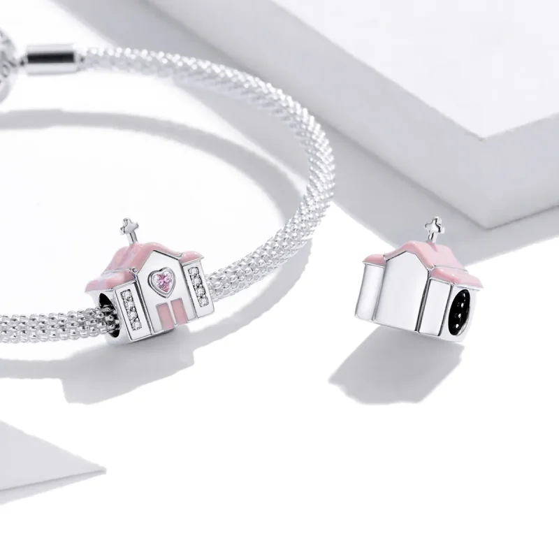 (imagine pentru) Pandora Style Charm de Biserică din Argint - SCC1810 - Vizualizare 4