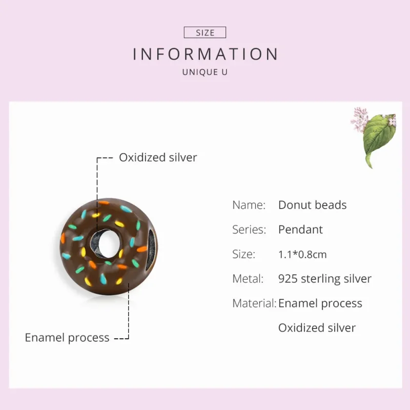 (imagine pentru) Pandora Style Charm de Argint Gogoșă - SCC1820 - Vizualizare 7