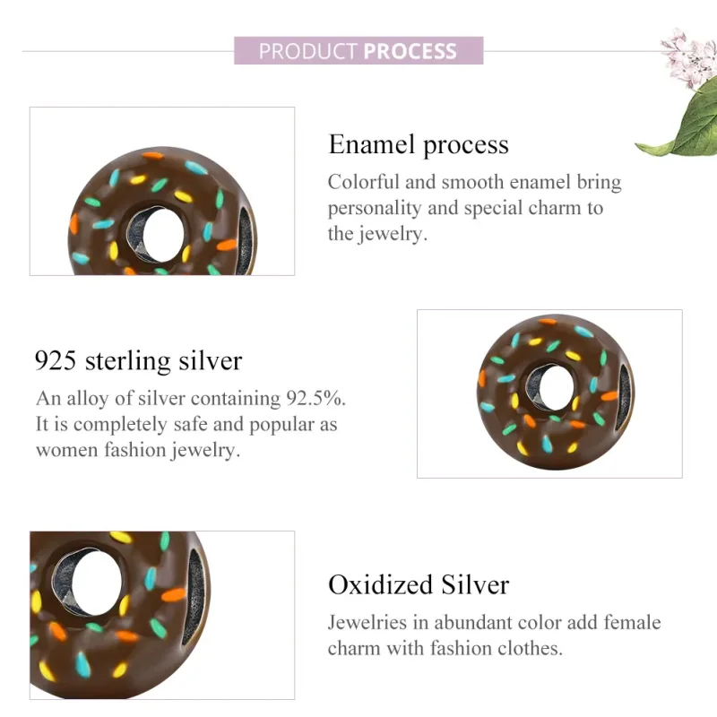 (imagine pentru) Pandora Style Charm de Argint Gogoșă - SCC1820 - Vizualizare 8