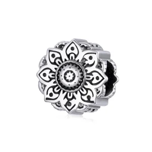 (imagine pentru) Pandora Style Charm de Lotus Vintage din Argint - SCC1823