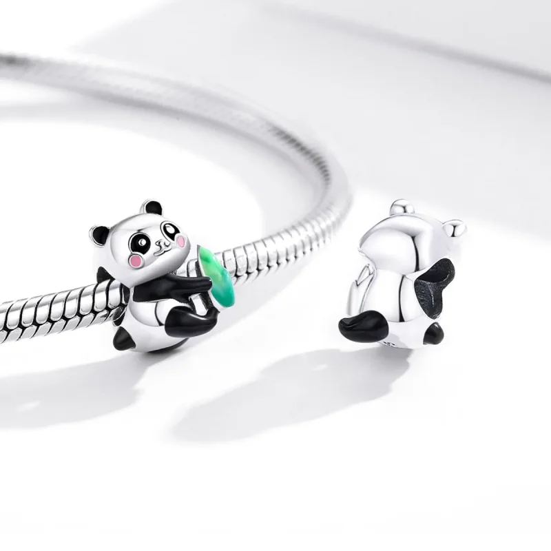 (imagine pentru) Pandora Style Charm de Argint cu un Pui de Panda Adorabil - SCC1832 - Vizualizare 4