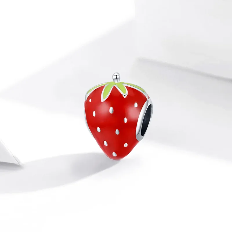 (imagine pentru) Pandora Style Charm de Argint cu Căpșuni Drăguț - SCC1839 - Vizualizare 2