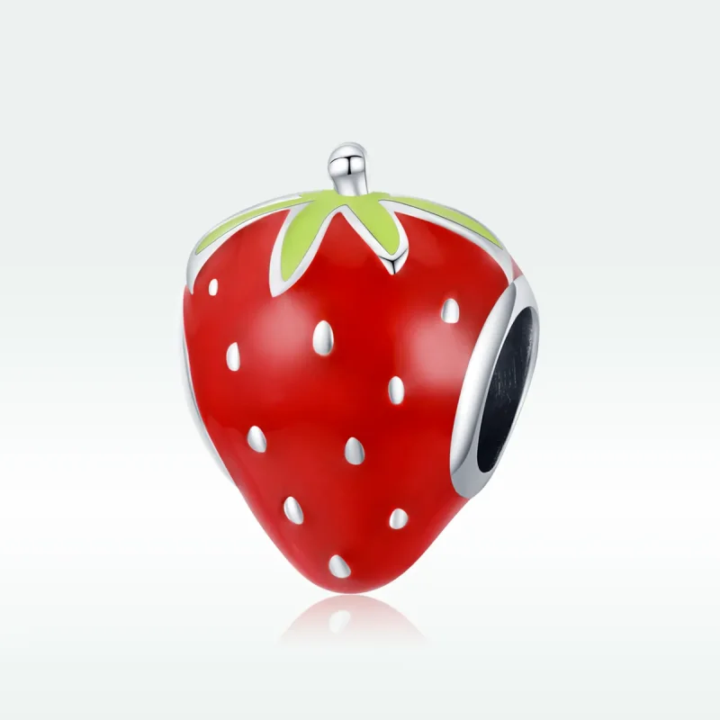 (imagine pentru) Pandora Style Charm de Argint cu Căpșuni Drăguț - SCC1839 - Vizualizare 5