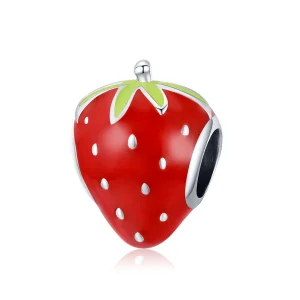 (imagine pentru) Pandora Style Charm de Argint cu Căpșuni Drăguț - SCC1839