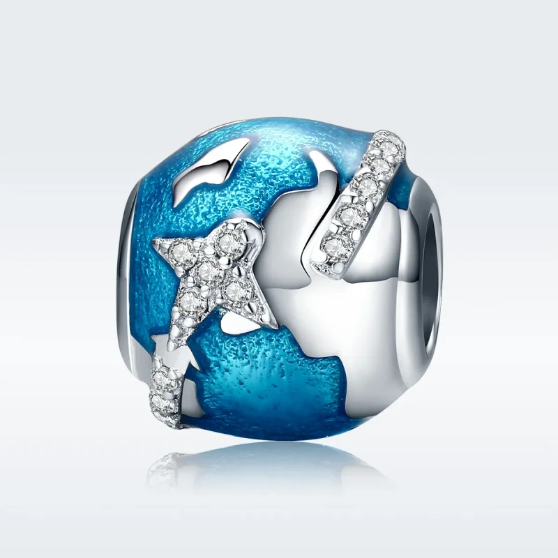 (imagine pentru) Pandora Style Charm de Argint Călătorie în jurul lumii - SCC183 - Vizualizare 2