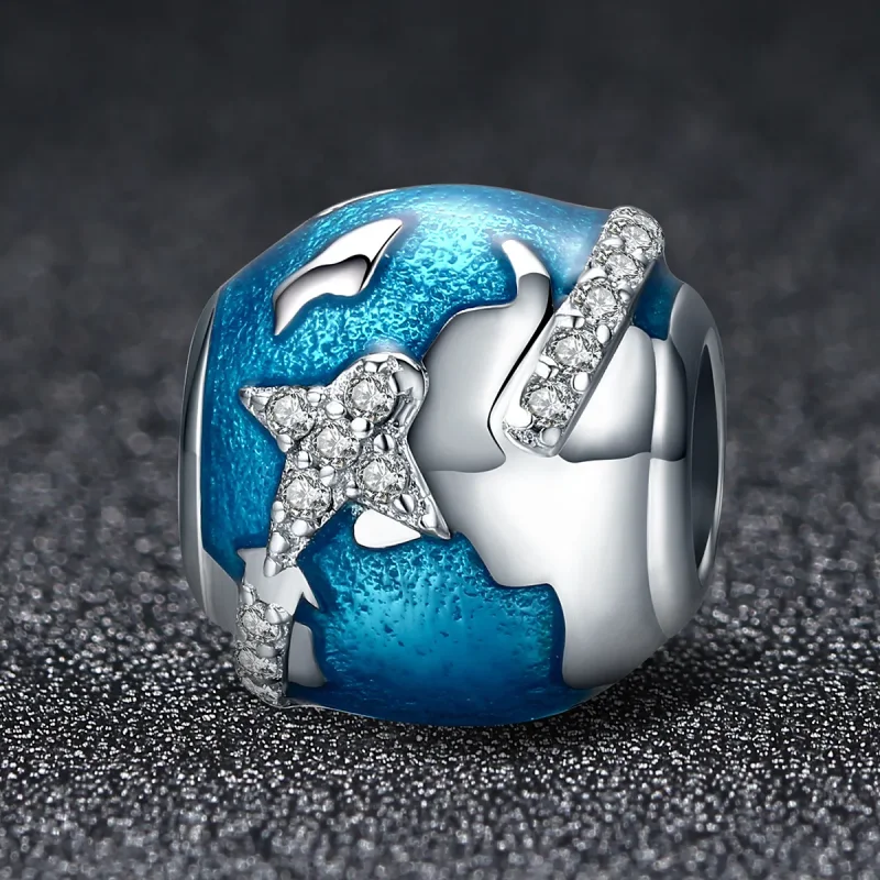 (imagine pentru) Pandora Style Charm de Argint Călătorie în jurul lumii - SCC183 - Vizualizare 3