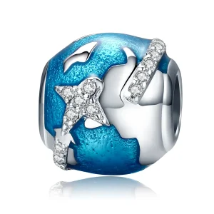 Pandora Style Charm de Argint Călătorie în jurul lumii - SCC183 (imagine pentru) Pandora Style Charm de Argint Călătorie în jurul lumii - SCC183