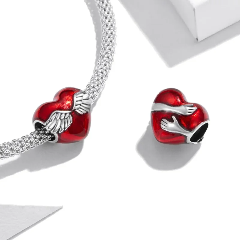 (imagine pentru) Pandora Style Charm de Argint Îmbrățișări cu Inimă - SCC1847 - Vizualizare 4