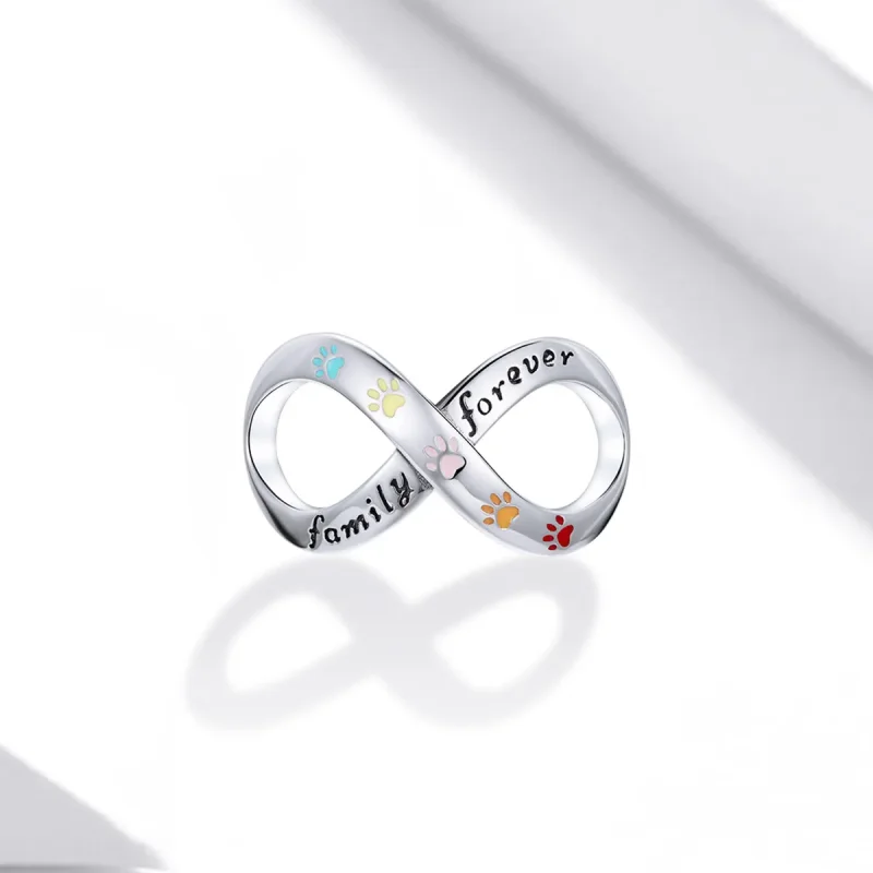 (imagine pentru) Pandora Style Argint Charm Amprenta Labelei Iubirii - SCC1849 - Vizualizare 2