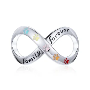 (imagine pentru) Pandora Style Argint Charm Amprenta Labelei Iubirii - SCC1849