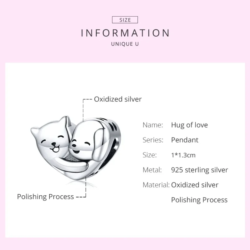 (imagine pentru) Pandora Style Charm de Argint Frate - SCC1856 - Vizualizare 5