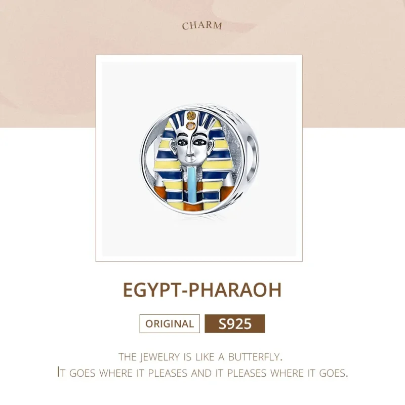 (imagine pentru) Pandora Style Egypt - Faraon Charm - SCC1858 Argint - Vizualizare 5