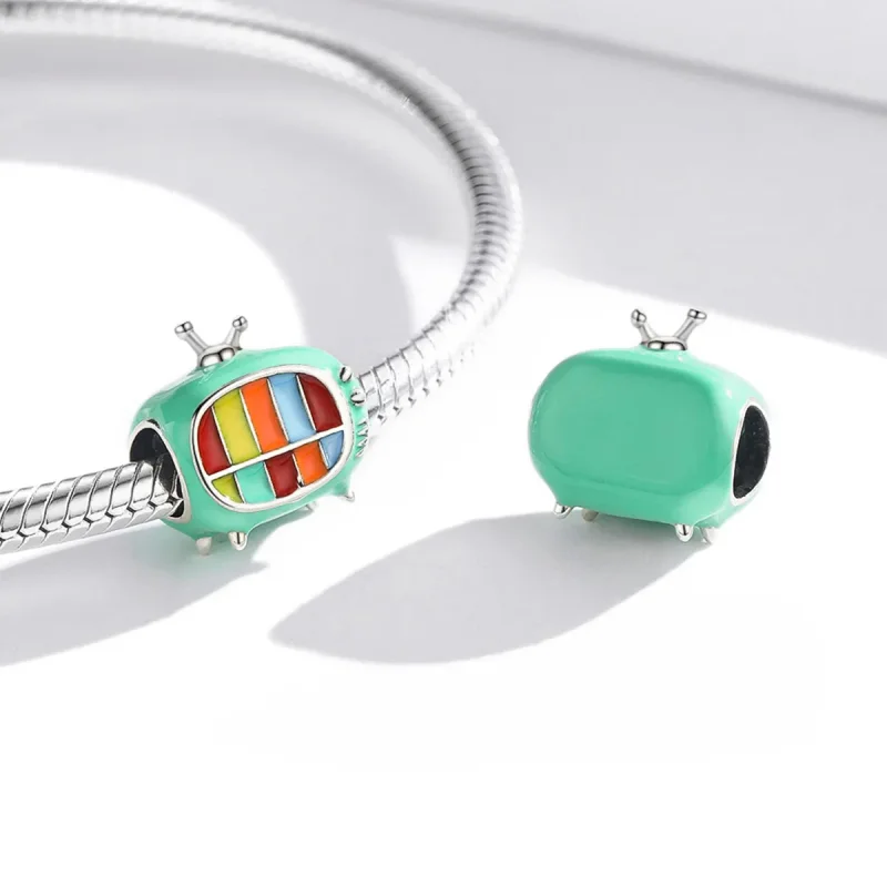 (imagine pentru) Pandora Style Mini Charm de Televizor Color din Argint - SCC1861 - Vizualizare 4