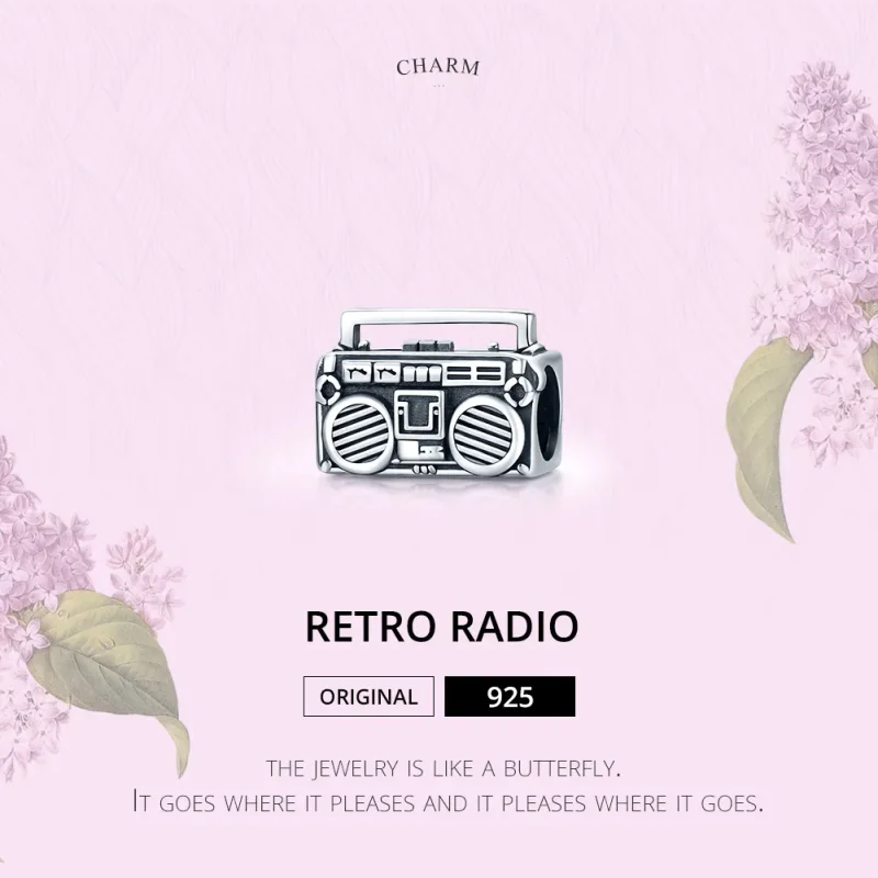 (imagine pentru) Pandora Stil Pandantiv cu Radio Vintage din Argint - SCC1873 - Vizualizare 8