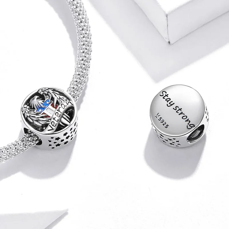 (imagine pentru) Pandora Style Charm Veteran Argint - SCC1885 - Vizualizare 4