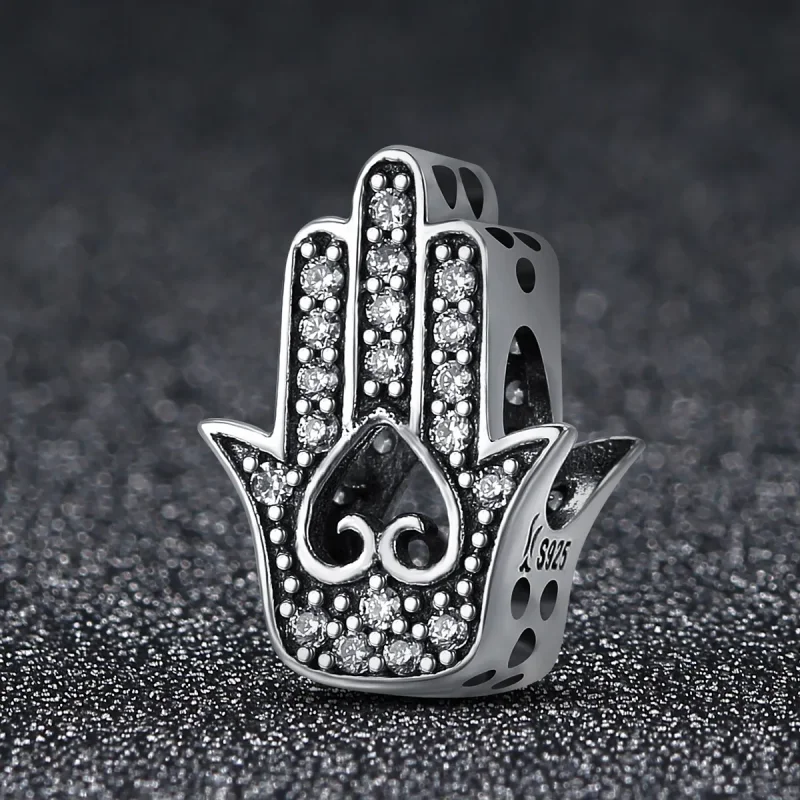 (imagine pentru) Pandora Style Charm de Hamsa Argint - SCC225 - Vizualizare 3
