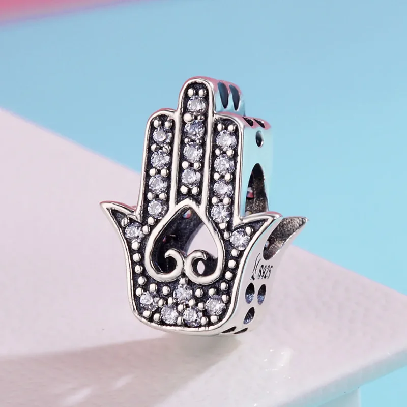 (imagine pentru) Pandora Style Charm de Hamsa Argint - SCC225 - Vizualizare 4