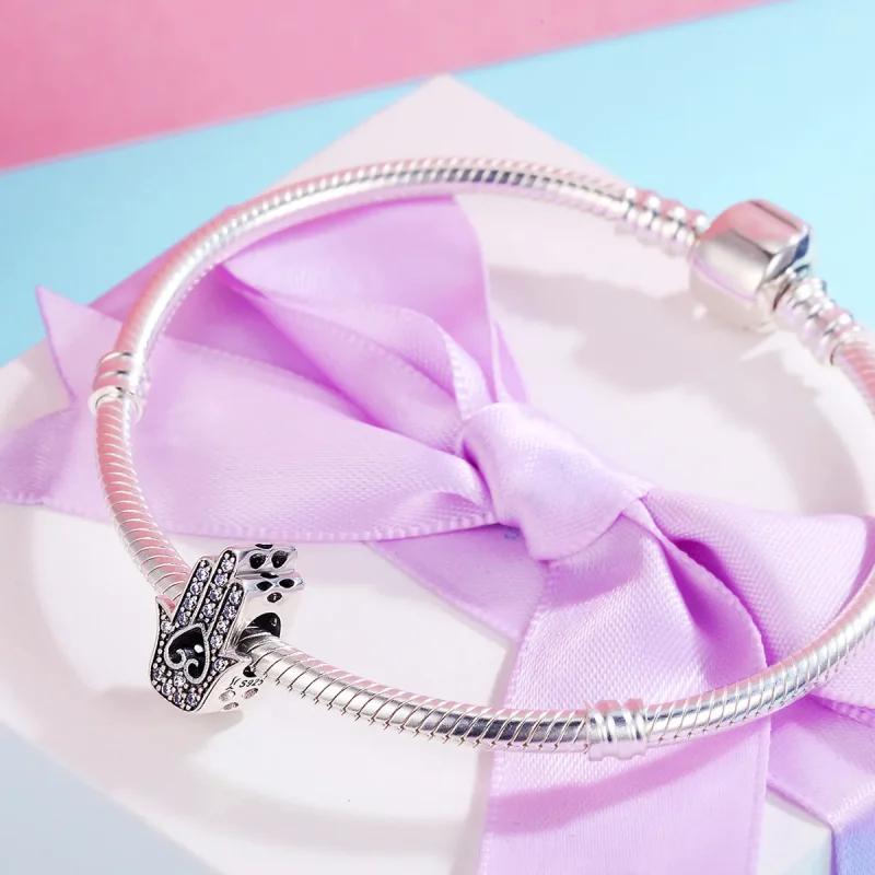 (imagine pentru) Pandora Style Charm de Hamsa Argint - SCC225 - Vizualizare 6
