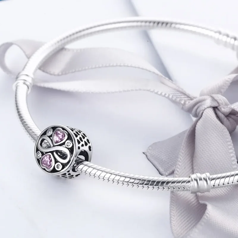 (imagine pentru) Pandora Style Charm de Argint Iubirea Durează - SCC240 - Vizualizare 4