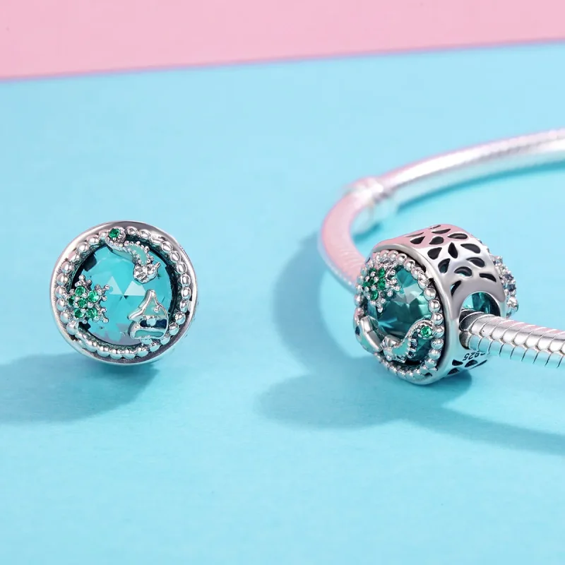 (imagine pentru) Pandora Style Charm din Argint cu Stele Strălucitoare - SCC246 - Vizualizare 4