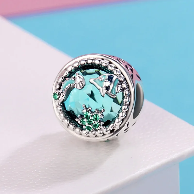 (imagine pentru) Pandora Style Charm din Argint cu Stele Strălucitoare - SCC246 - Vizualizare 5