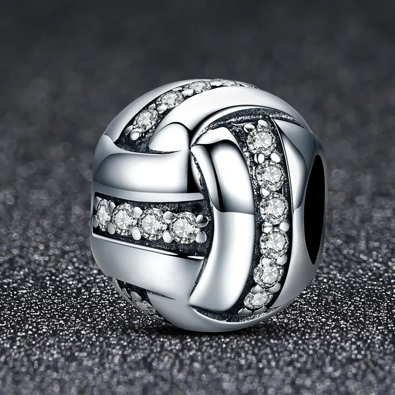(imagine pentru) Pandora Style Charm Complex Argintiu cu Sclipiri - SCC302 - Vizualizare 2