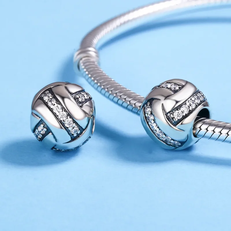 (imagine pentru) Pandora Style Charm Complex Argintiu cu Sclipiri - SCC302 - Vizualizare 5