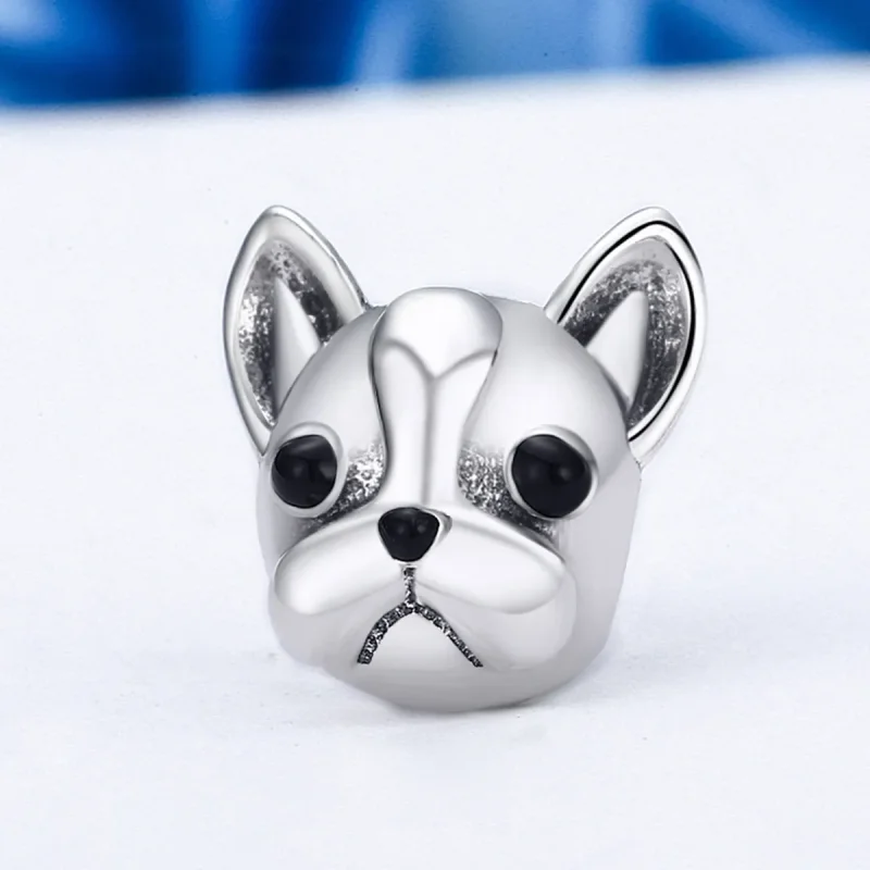 (imagine pentru) Pandora Style Charm de Buldog Francez Argintiu - SCC315 - Vizualizare 3