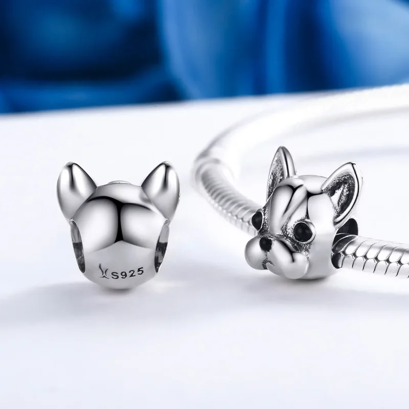 (imagine pentru) Pandora Style Charm de Buldog Francez Argintiu - SCC315 - Vizualizare 5