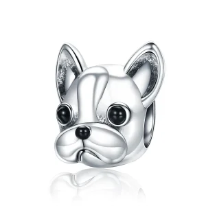 (imagine pentru) Pandora Style Charm de Buldog Francez Argintiu - SCC315