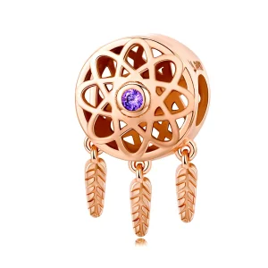 (imagine pentru) Pandora Style Dream Catcher din Aur Roz Charm din Aur Roz - SCC330-C