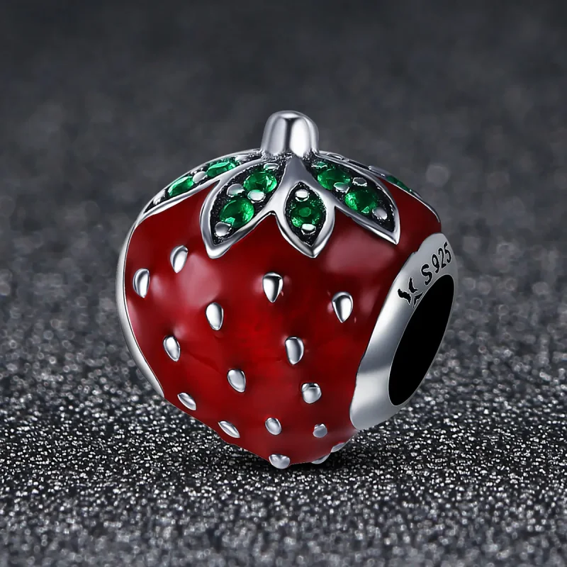 (imagine pentru) Pandora Style Charm de Argint cu Căpșuni - SCC369 - Vizualizare 2