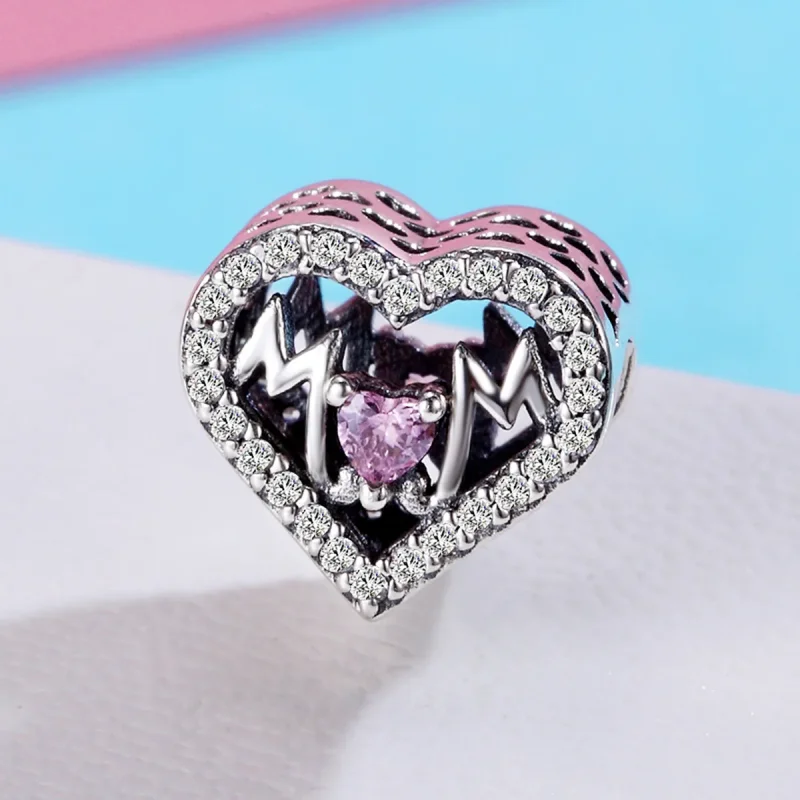 (imagine pentru) Pandora Style Charm de Argint pentru Mama - SCC395 - Vizualizare 3