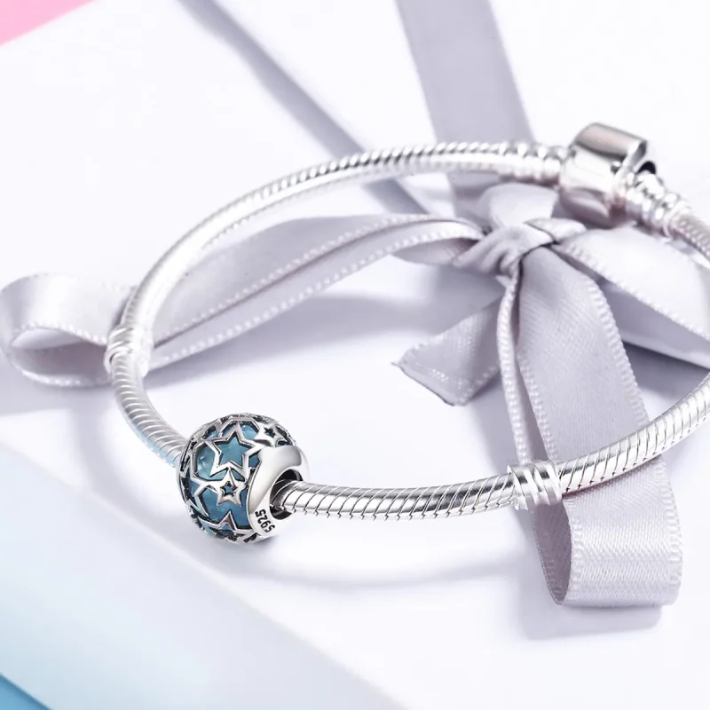 (imagine pentru) Pandora Style Charm cu Stele din Argint - SCC411 - Vizualizare 4