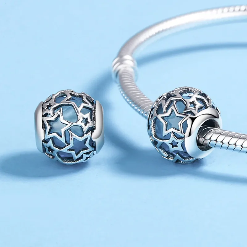 (imagine pentru) Pandora Style Charm cu Stele din Argint - SCC411 - Vizualizare 5
