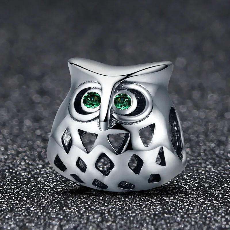 (imagine pentru) Pandora Style Charm cu Bufniță de Argint - SCC424 - Vizualizare 2