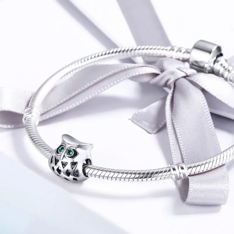 (imagine pentru) Pandora Style Charm cu Bufniță de Argint - SCC424 - Vizualizare 4