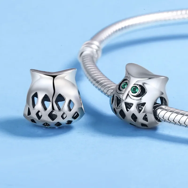 (imagine pentru) Pandora Style Charm cu Bufniță de Argint - SCC424 - Vizualizare 5