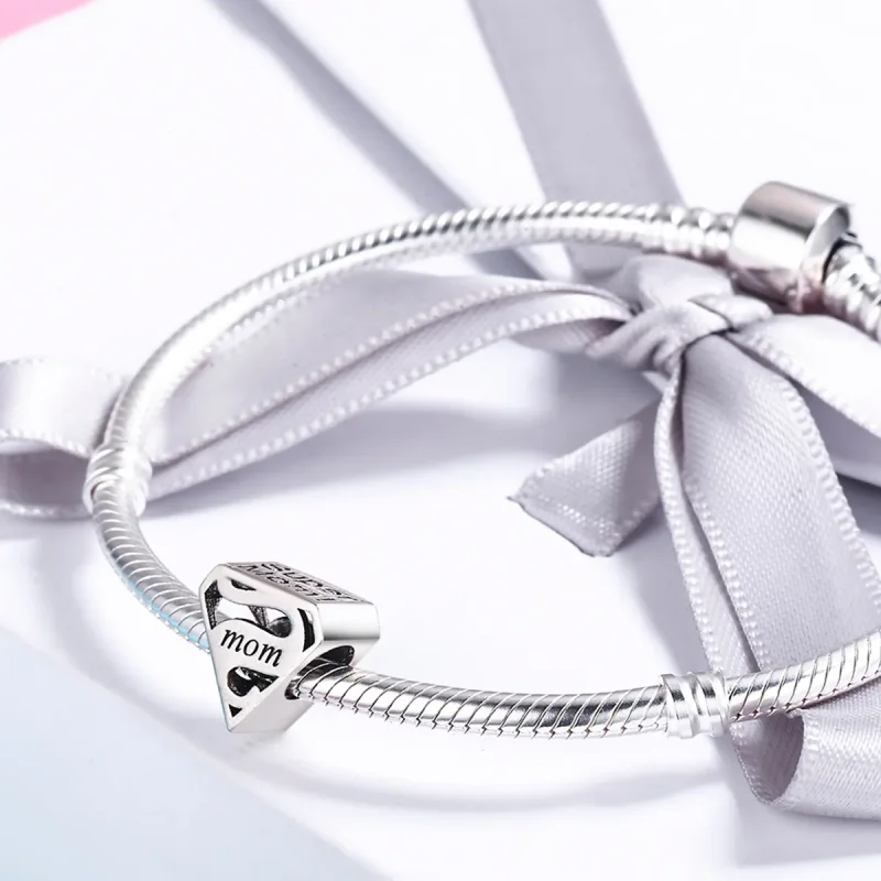 (imagine pentru) Pandora Style Charm de Argint Super Mamă - SCC429 - Vizualizare 4