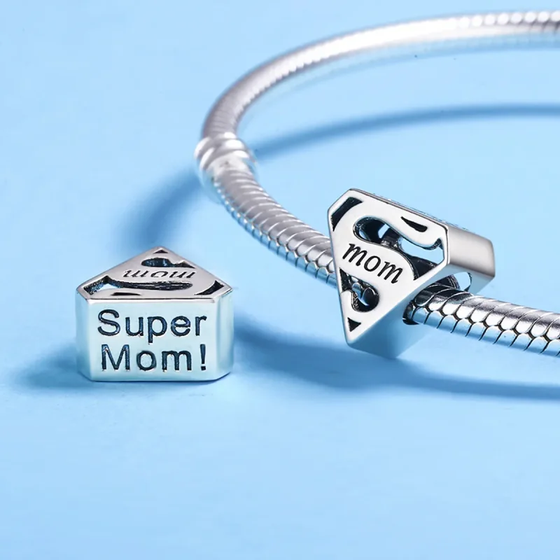 (imagine pentru) Pandora Style Charm de Argint Super Mamă - SCC429 - Vizualizare 5