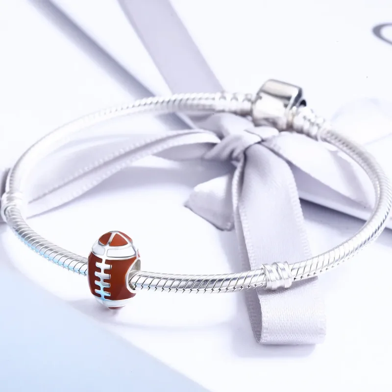 (imagine pentru) Pandora Style Charm de Argint American Football - SCC442 - Vizualizare 4