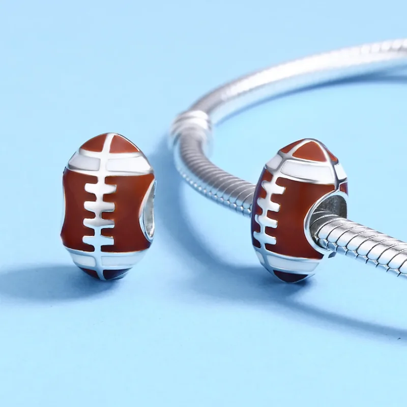 (imagine pentru) Pandora Style Charm de Argint American Football - SCC442 - Vizualizare 5