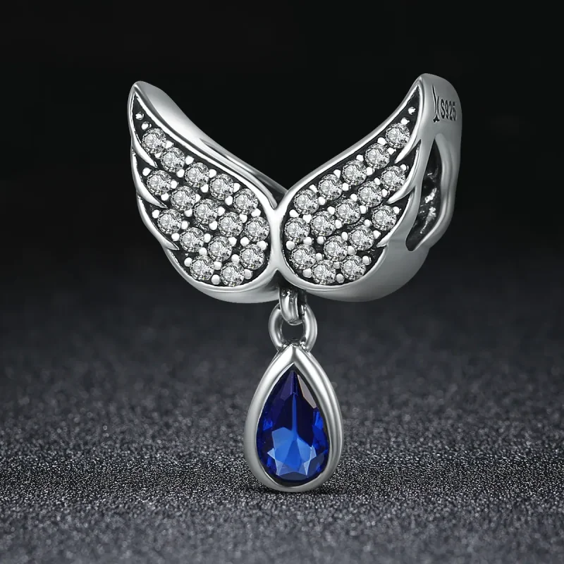 (imagine pentru) Pandora Style Aripioare de Înger din Argint Charm - SCC481 - Vizualizare 2
