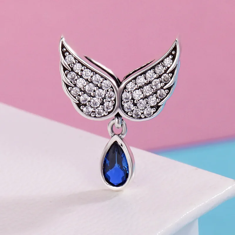 (imagine pentru) Pandora Style Aripioare de Înger din Argint Charm - SCC481 - Vizualizare 3