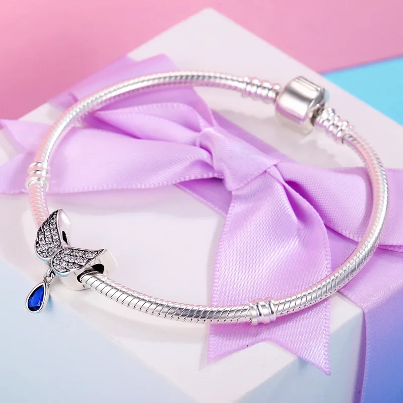(imagine pentru) Pandora Style Aripioare de Înger din Argint Charm - SCC481 - Vizualizare 5