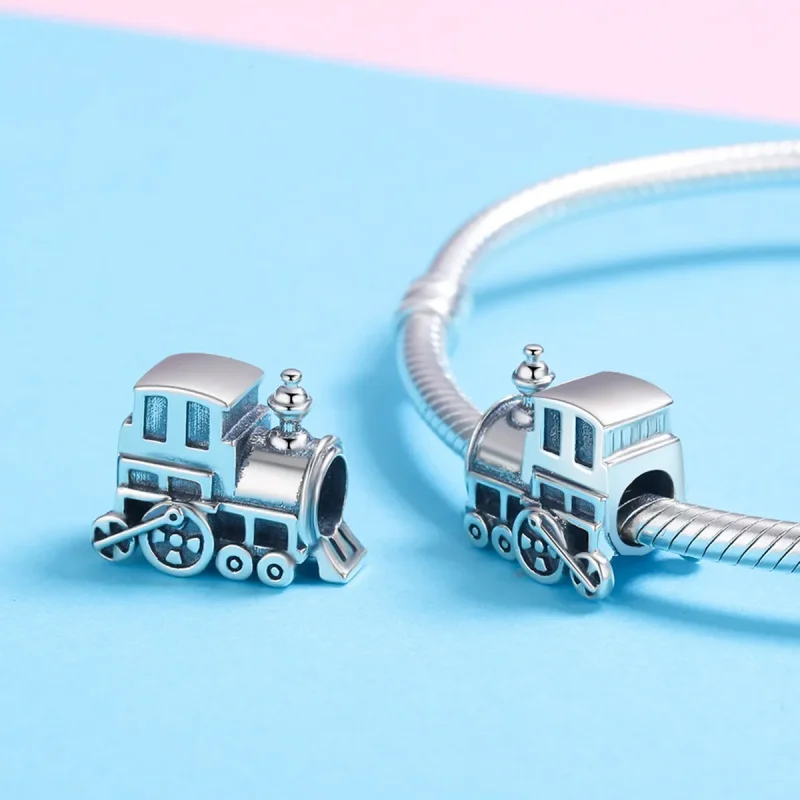 (imagine pentru) Pandora Style Charm cu Tren Vintaj din Argint - SCC507 - Vizualizare 5