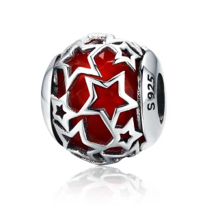 (imagine pentru) Pandora Style Charm de Argint cu Stele Romantice - SCC509