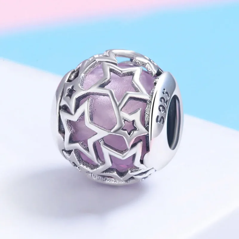 (imagine pentru) Pandora Style Inel Romantic Stele Charm - SCC510 - Vizualizare 3