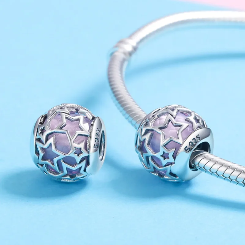 (imagine pentru) Pandora Style Inel Romantic Stele Charm - SCC510 - Vizualizare 5
